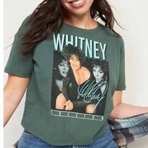 Cropped Whitney Houston T-Shirt